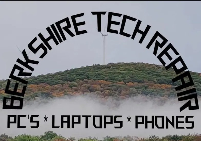 Berkshire Tech Repair logo: PCs, Laptops, Phones